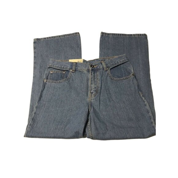 Faded Glory Boy's Size 12 12H Jean Straight Leg Relaxed Fit Husky Blue New - Picture 1 of 12